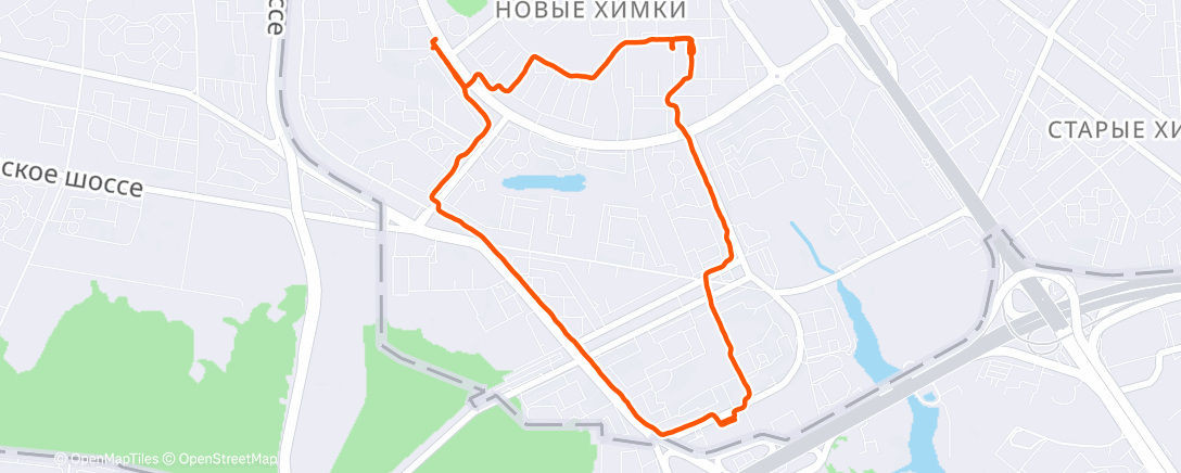 Map of the activity, Afternoon Walk