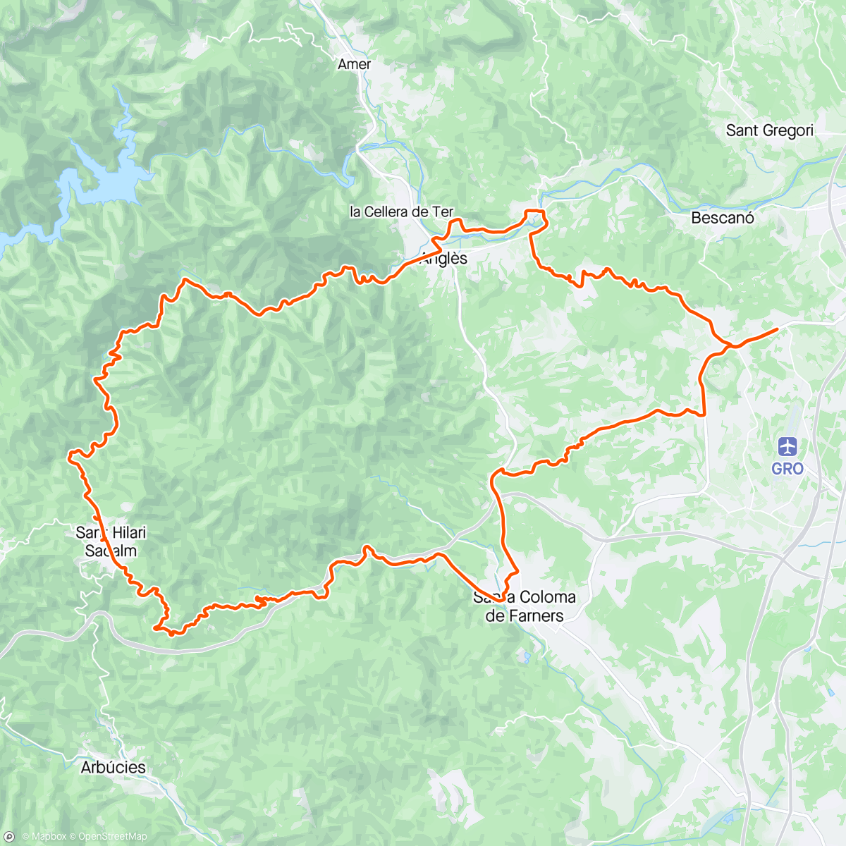 Map of the activity, Sant Hilari Loop 🇪🇸