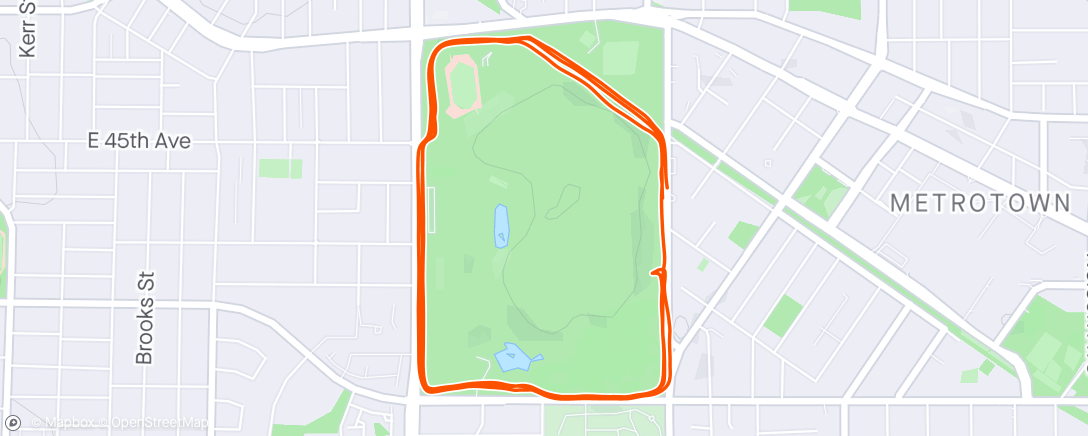 Map of the activity, 3 Laps Around Central Park