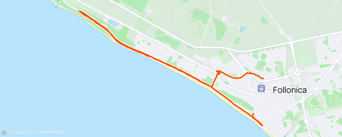 Map of the activity, Morning Run