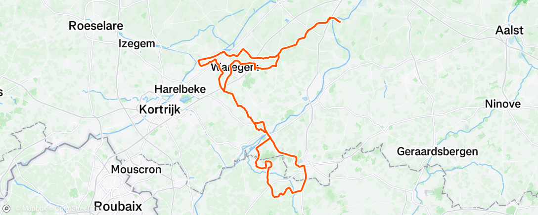 Map of the activity, Morning Ride