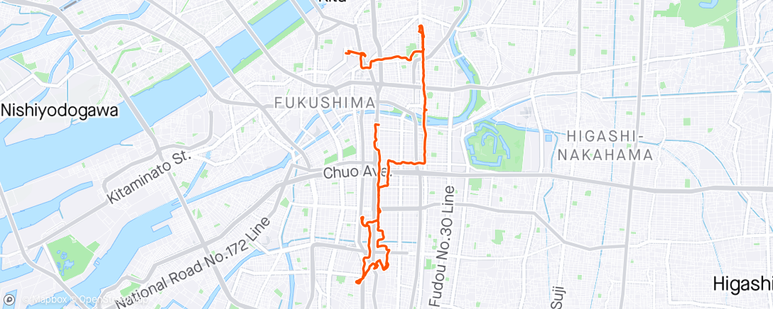 Map of the activity, Bukay Osaka