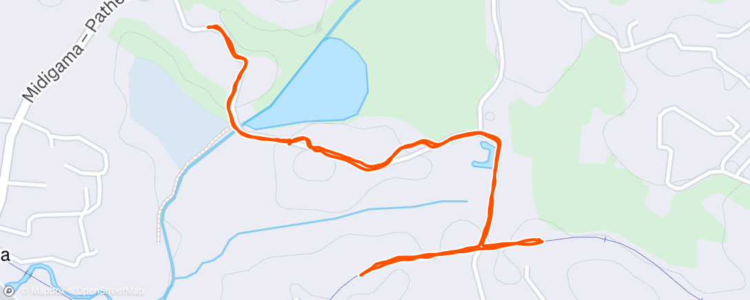 Map of the activity, Morning Run