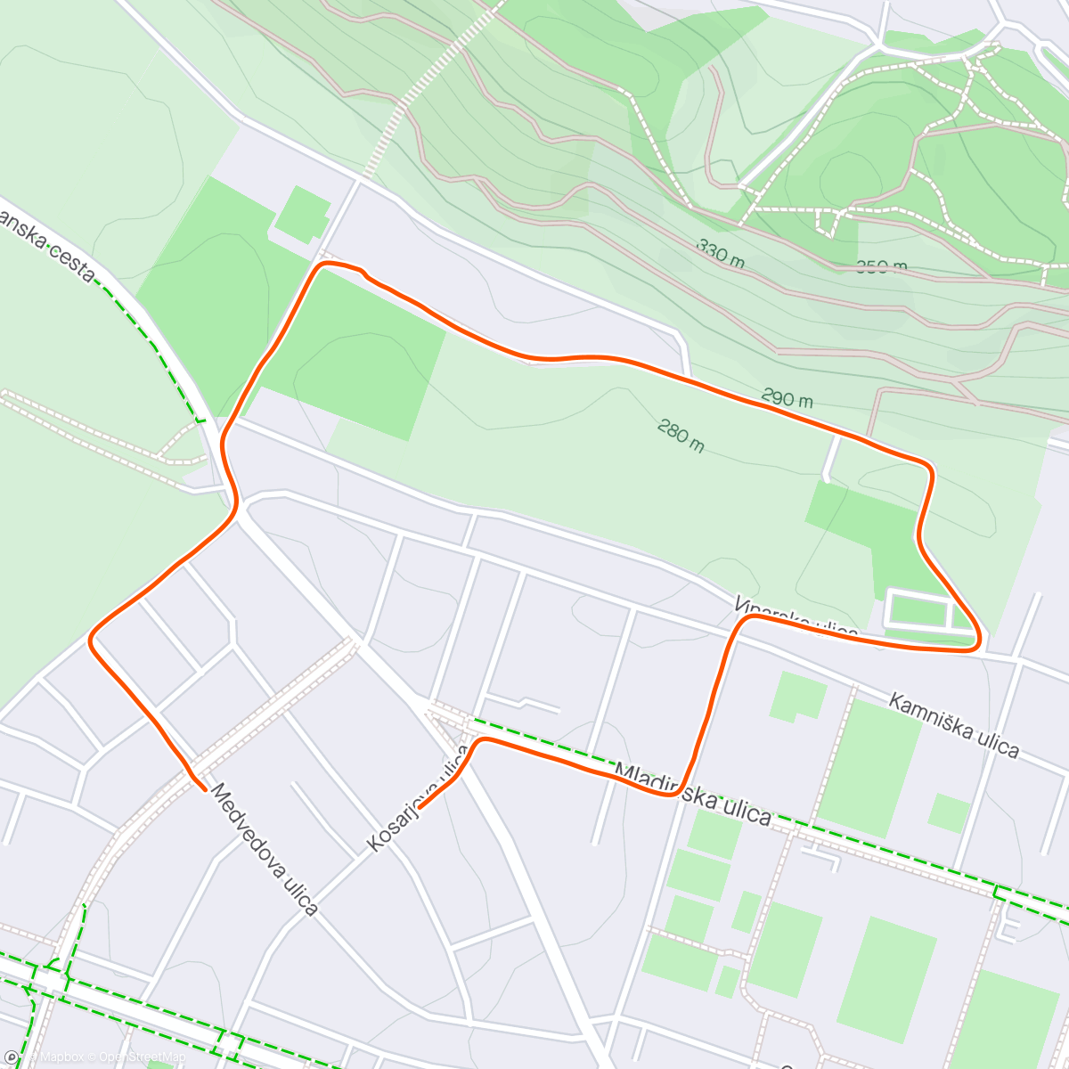 「Lunch Run」活動的地圖