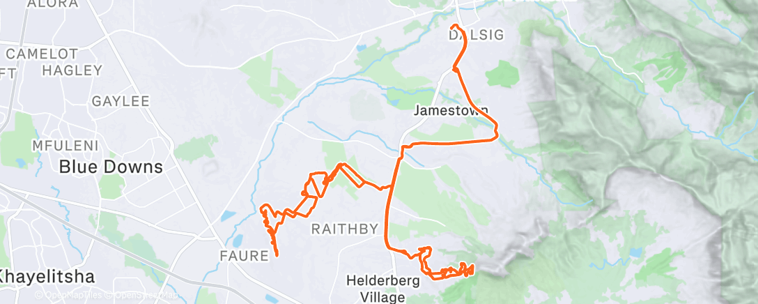 Map of the activity, Morgenausfahrt