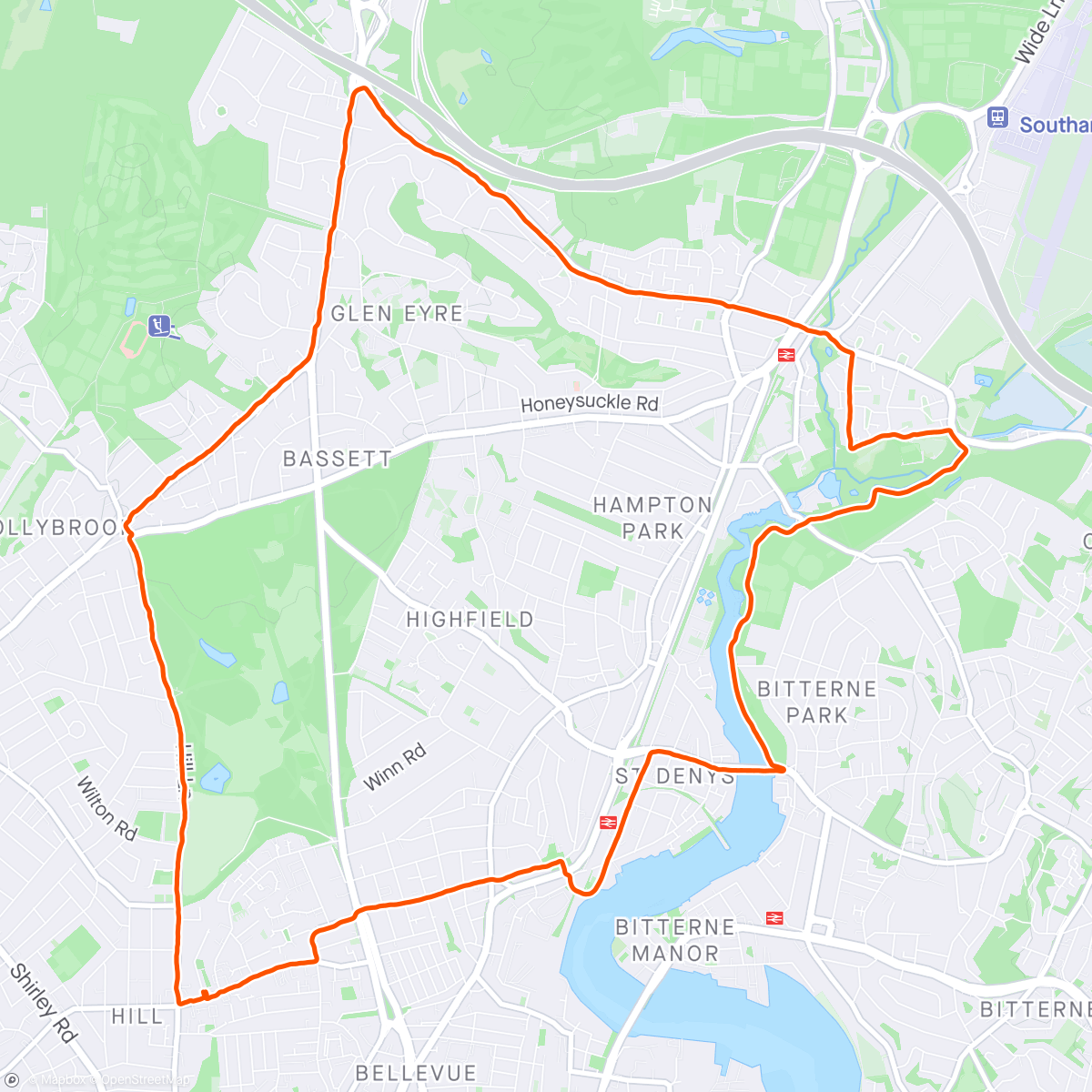 Mapa de la actividad (Saturday Morning Run)