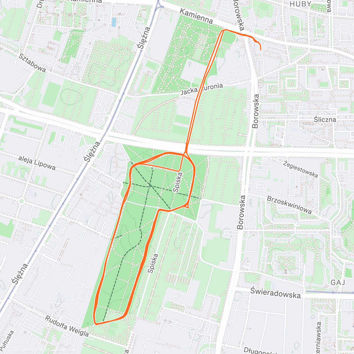 Карта физической активности (Afternoon Run)