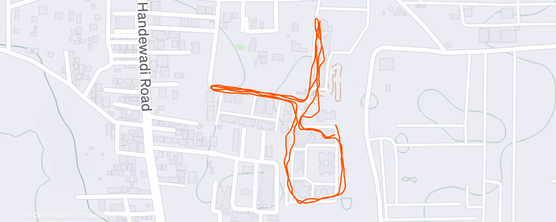 Map of the activity, Morning Walk