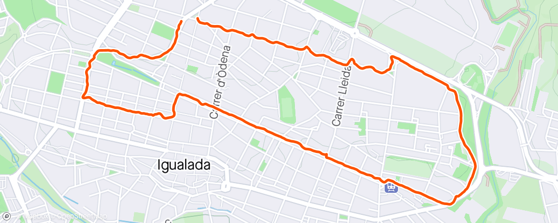 アクティビティ「Caminata con Silvia después de la bici」の地図