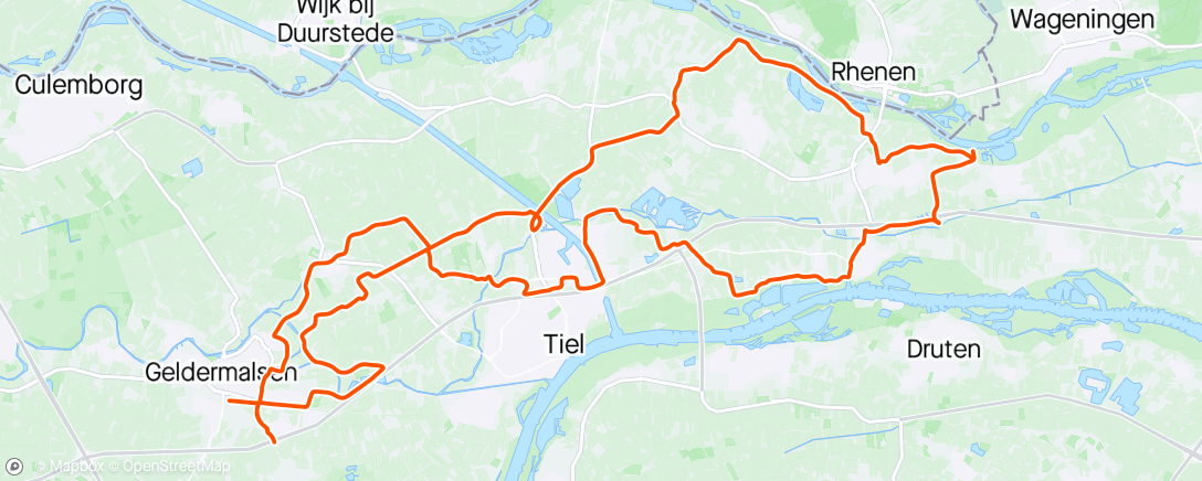 Map of the activity, Lingerenners C naar Veer bij Opheusden