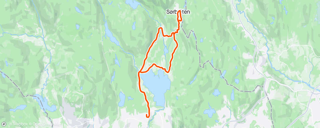 Mapa de la actividad (Sørbråten)
