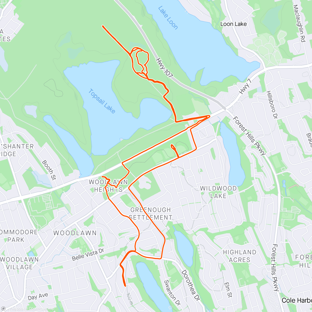 Map of the activity, First ride in the new Winter whip!