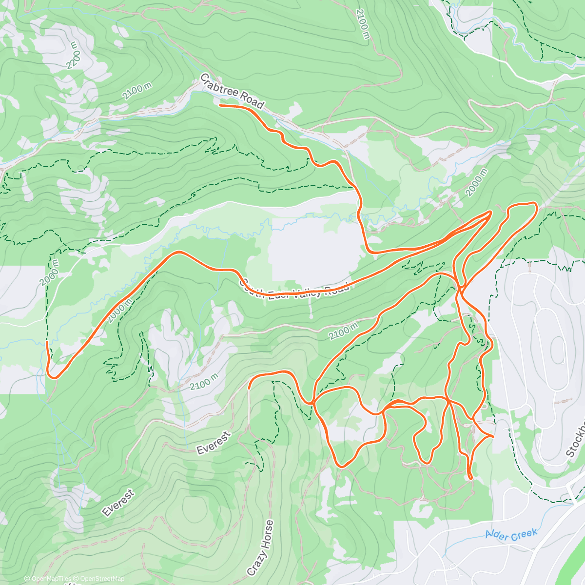 Mapa da atividade, Home trails and seeing friends.