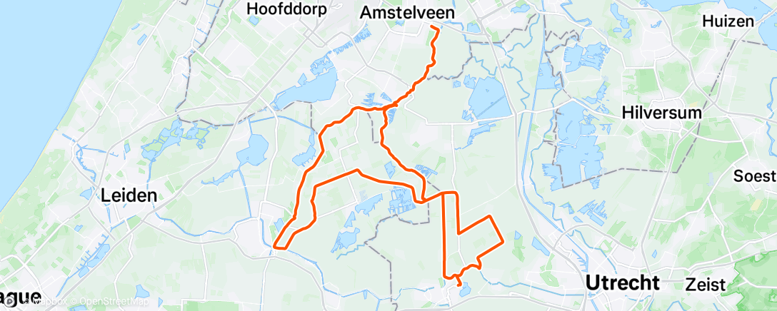 Map of the activity, Morning Ride