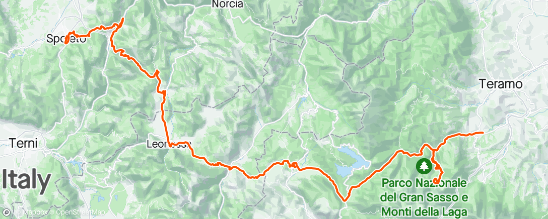 Map of the activity, Giro d’Italia - Stage 8