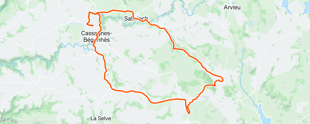 Carte de l'activité