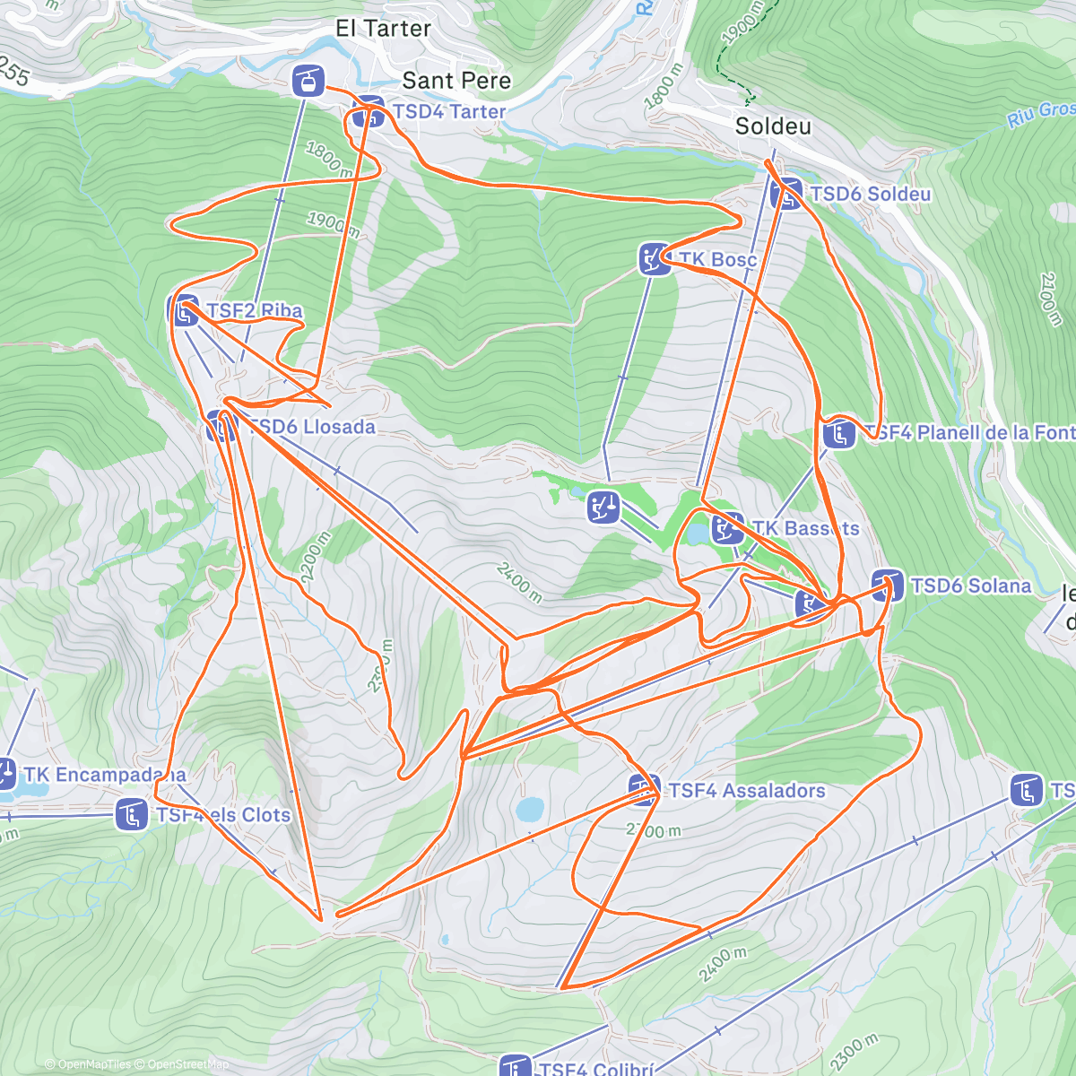 アクティビティ「Day trip for a ski with my gal」の地図