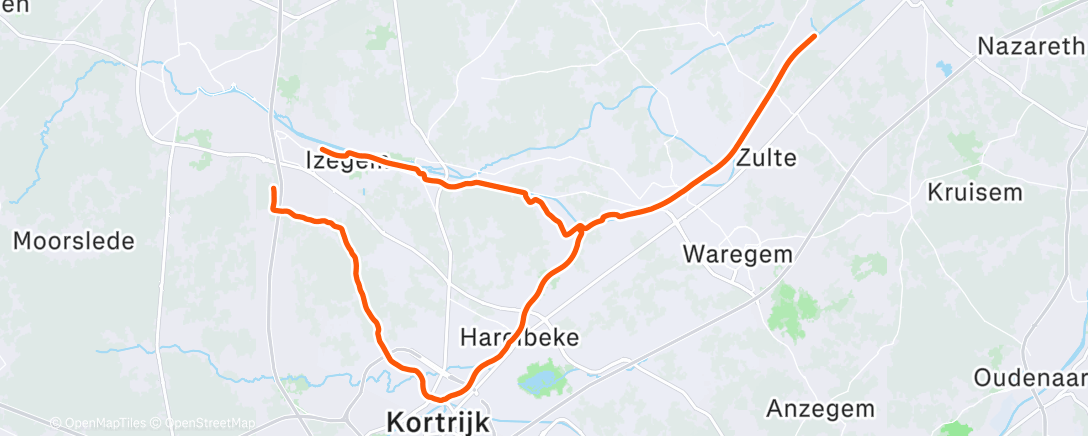 Map of the activity, VO2 MAX