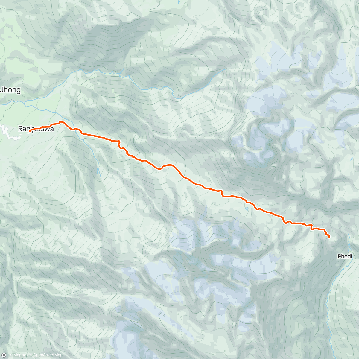 Map of the activity, Annapurna Circuit Trek with Angie Jayne