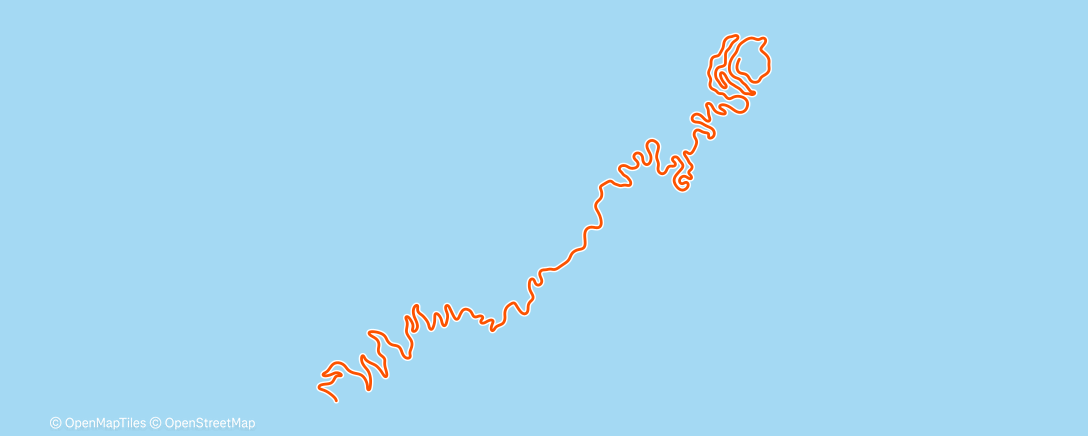 Map of the activity, MyWhoosh - Blaze and Blizzard