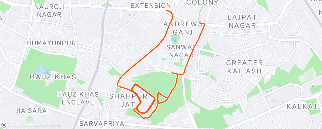 Карта физической активности (Long Run with 2X 8K Pace Sections w/ mask 😷)