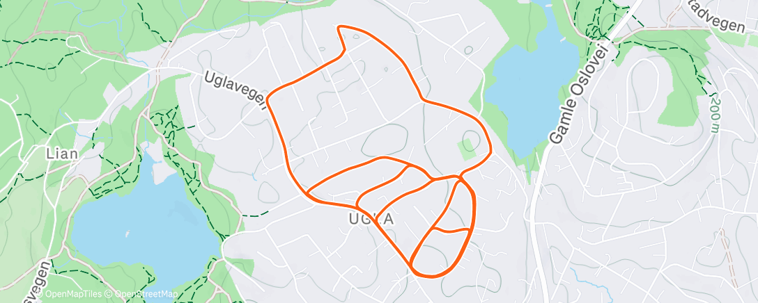 Map of the activity, Uglaloops 🦉🔁