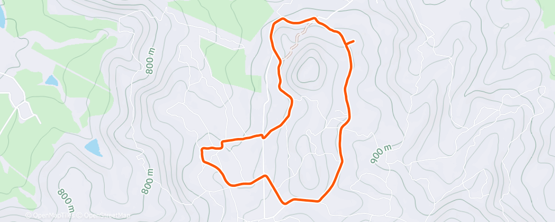 Map of the activity, Morning Run
