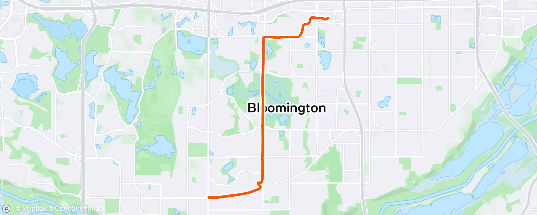Map of the activity, Afternoon Ride