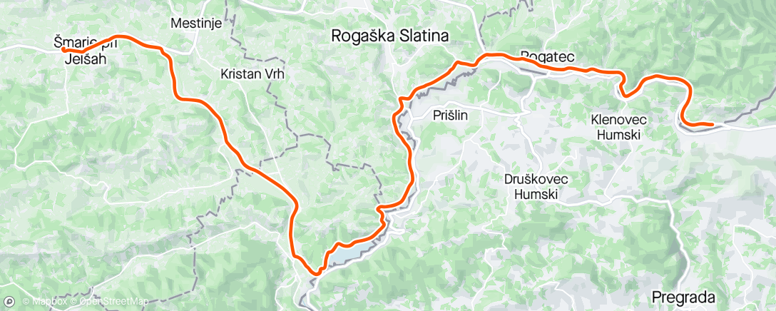 Mapa da atividade, Šmarje - Dobovec in nazaj (čez Vonarje)
