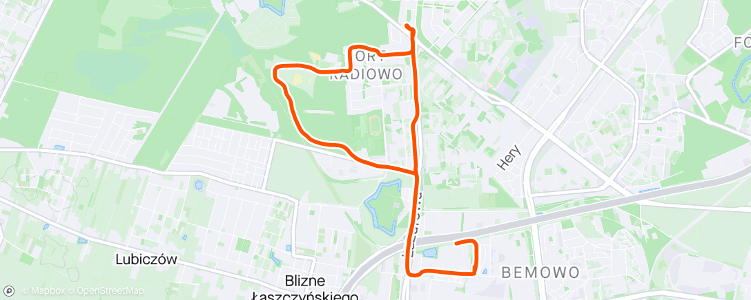 Map of the activity, Afternoon Ride