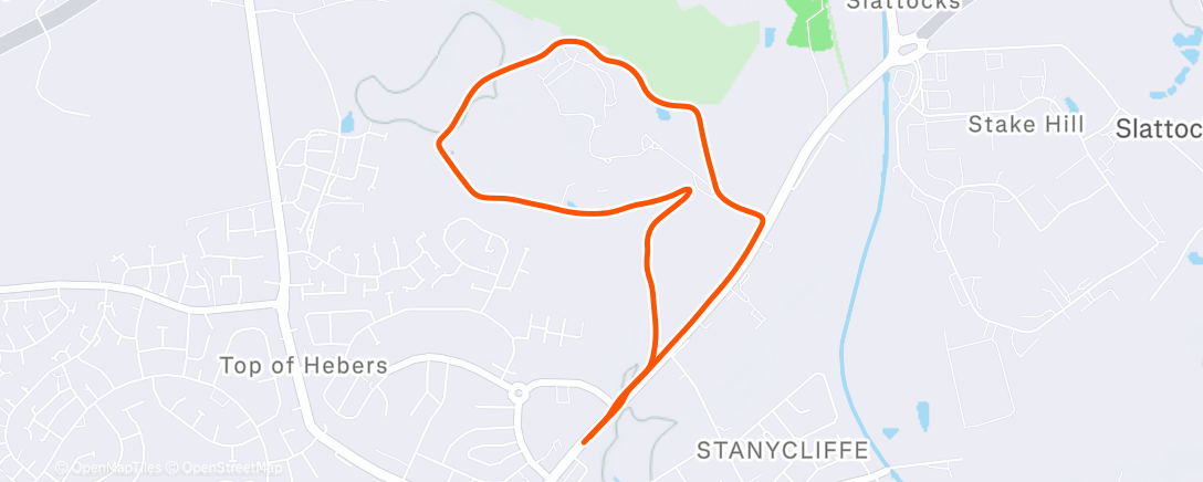Map of the activity, Morning Run