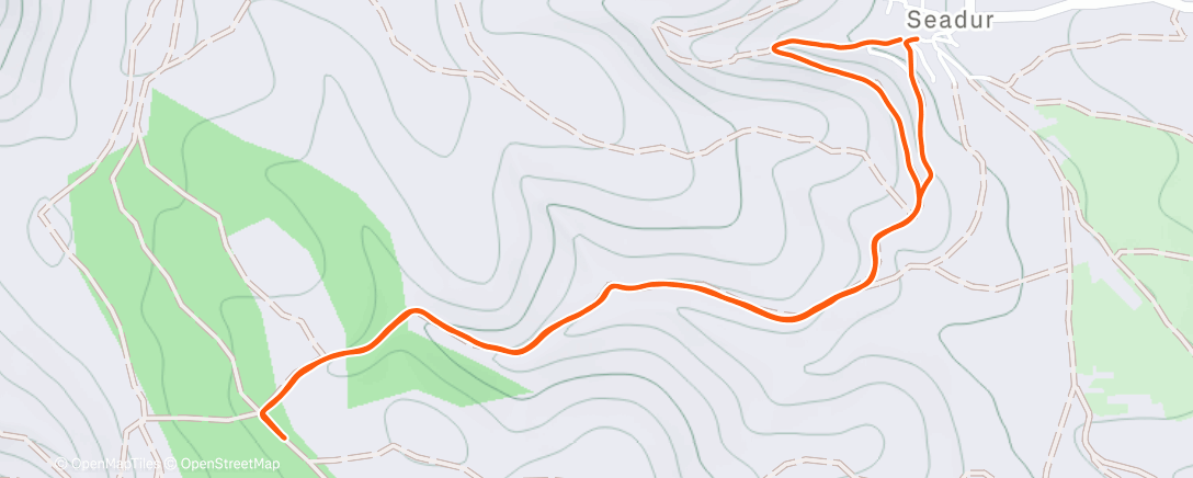 Map of the activity, Morning Run