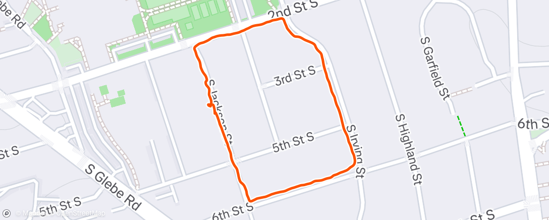 Map of the activity, Night walk