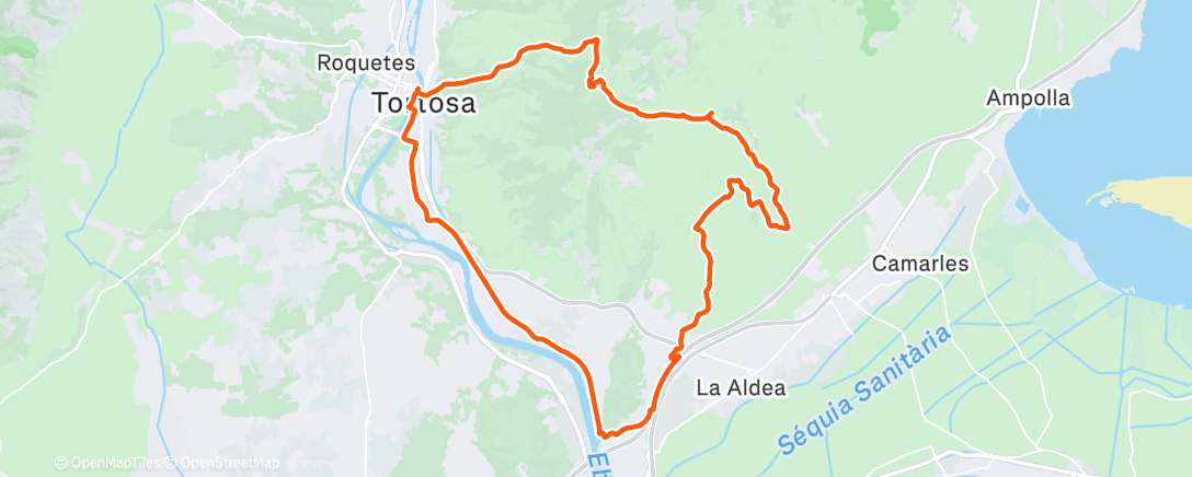 Карта физической активности (Bicicleta por la mañana)