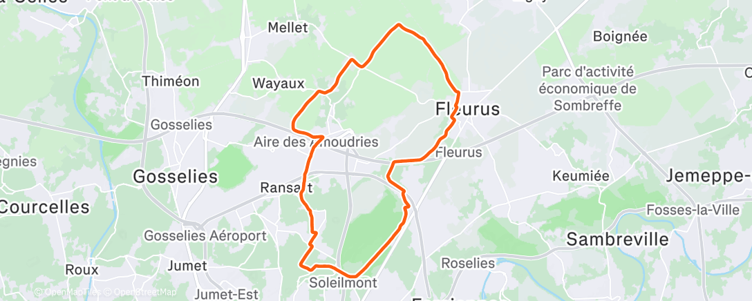 Карта физической активности (VTT dans la neige)