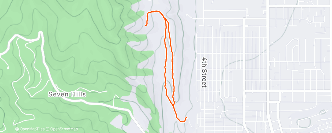 Map of the activity, Lunch Hike