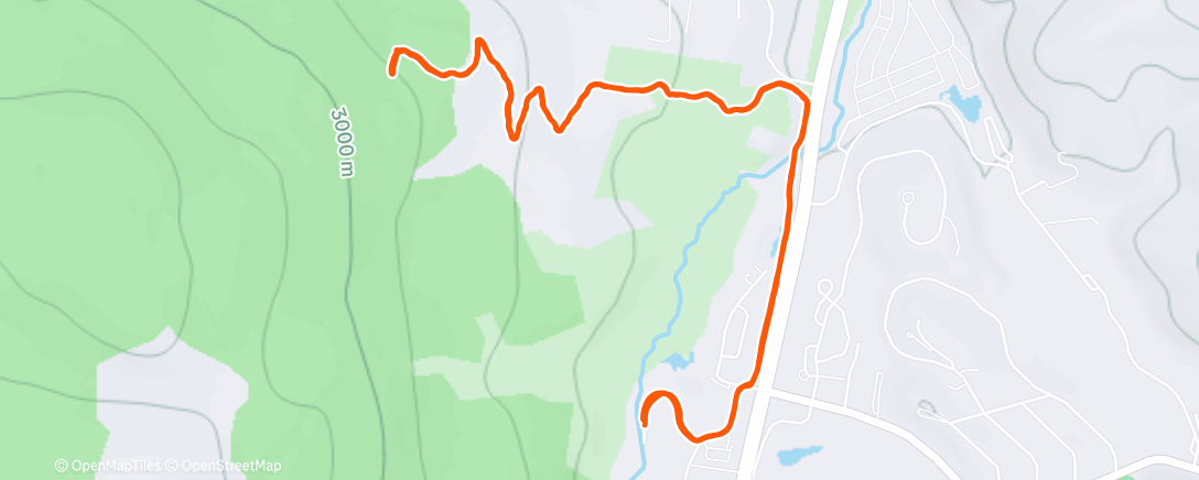 Map of the activity, Breck trails