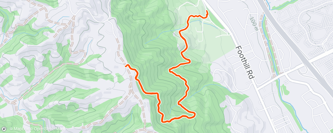 Map of the activity, Lunch Hike