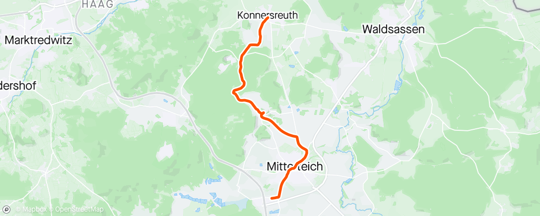 Mapa de la actividad, Spaziergang am Morgen