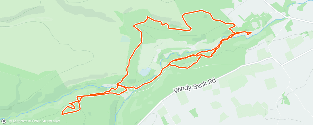 Map of the activity, Hamsterley