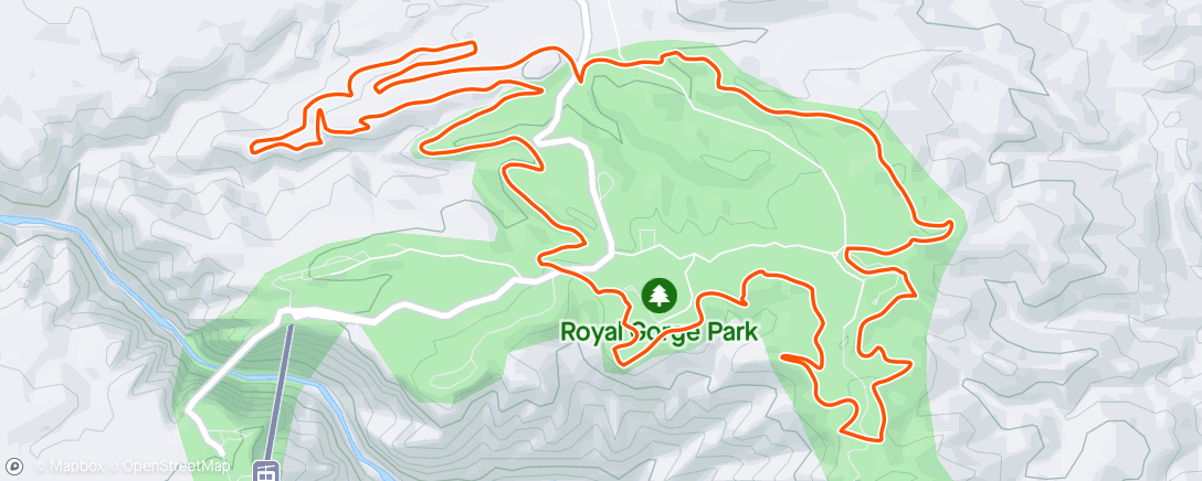 Carte de l'activité Royal Gorge Lap 3