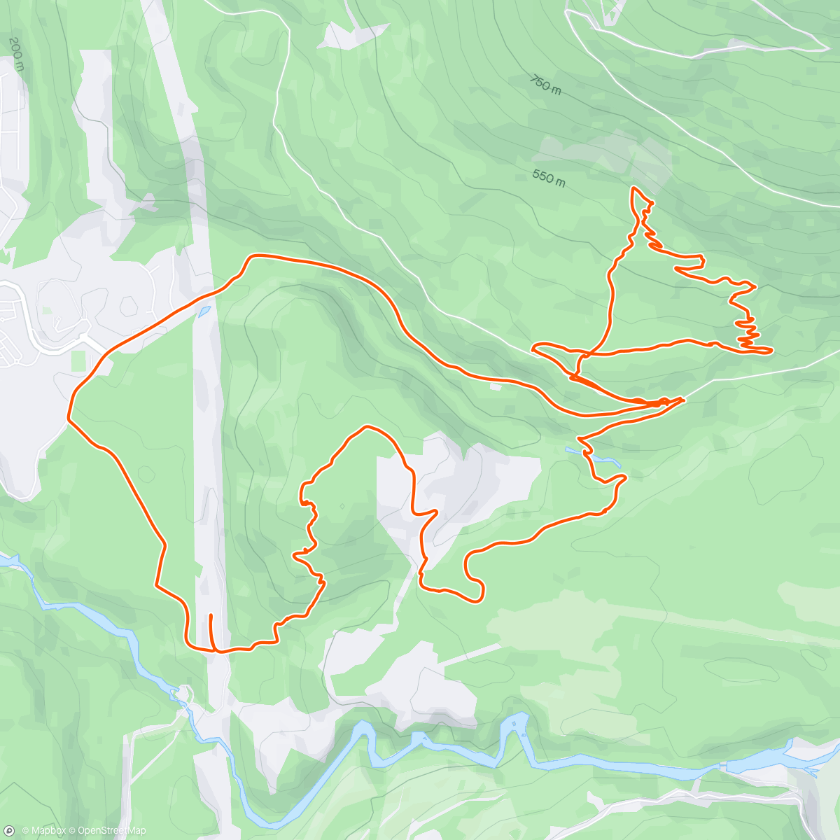 Map of the activity, JoiRyde in Squamish