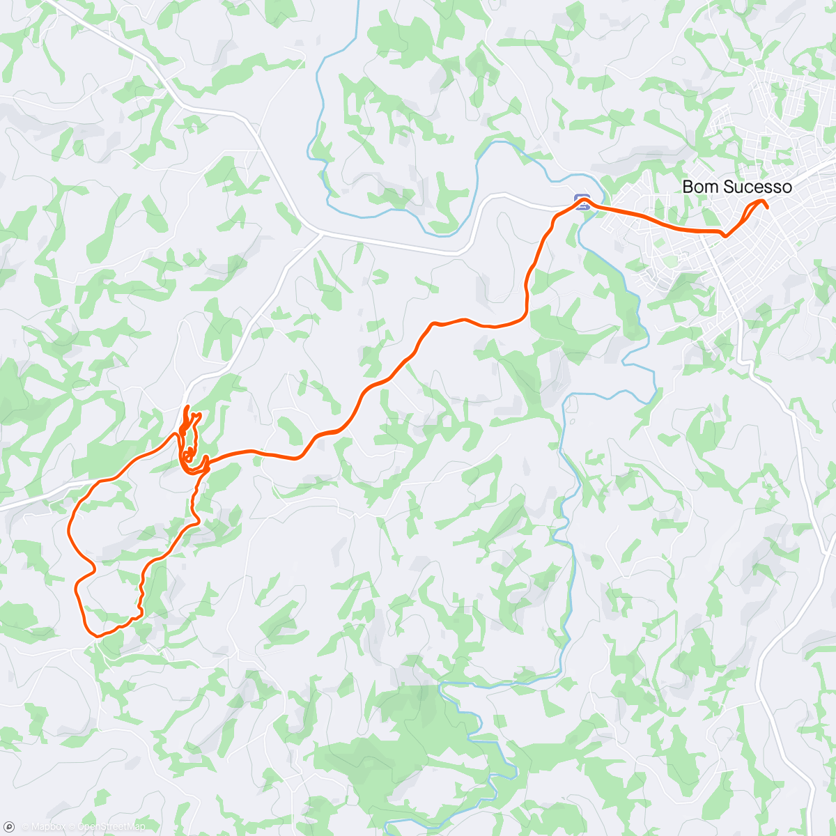 Mapa de la actividad (XCO + trilha da cavinha)