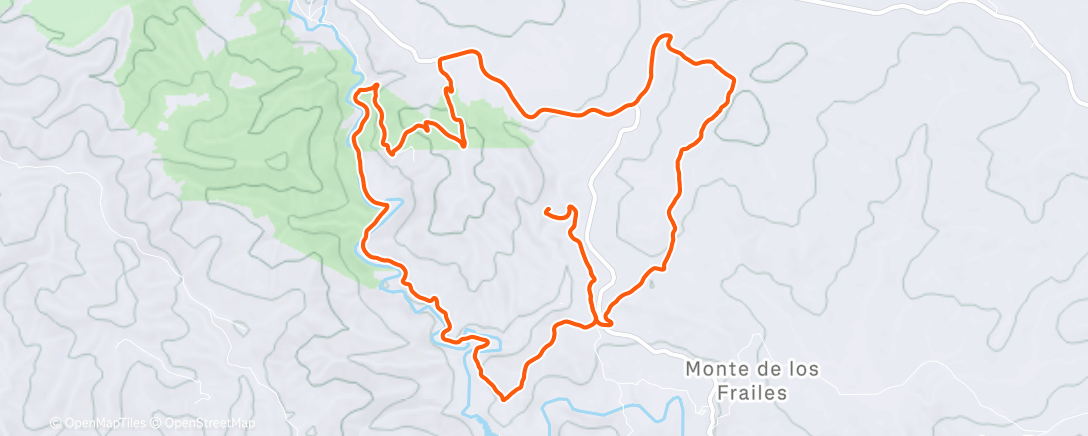 Map of the activity, Ochtendsessie trailrunning