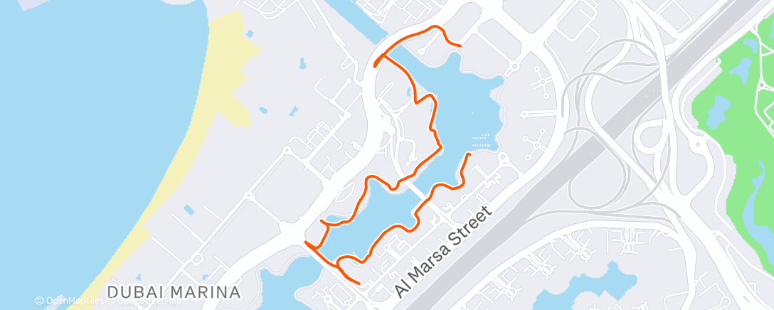 Map of the activity, Night Walk