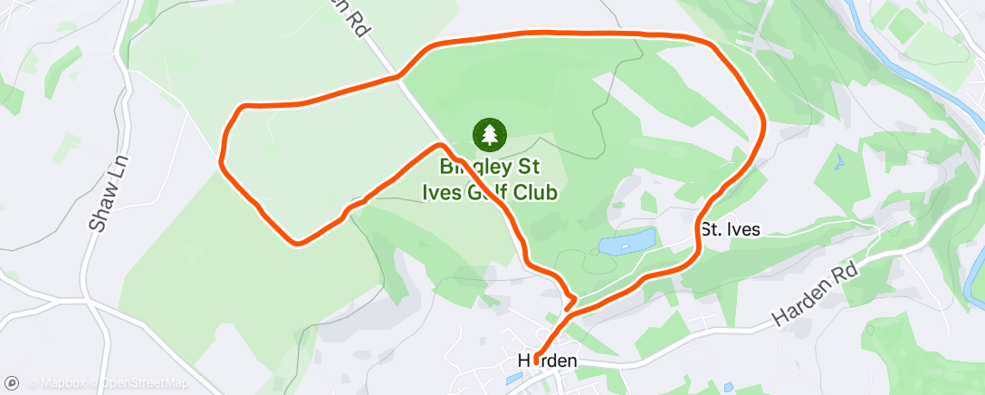 Map of the activity, Lunch Run