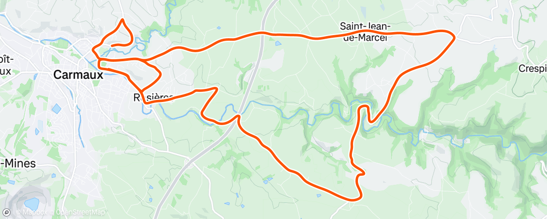 Carte de l'activité