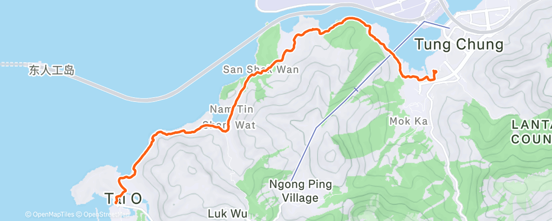 Map of the activity, 東澳古道