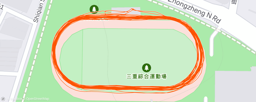 Mapa de la actividad (Evening Run)