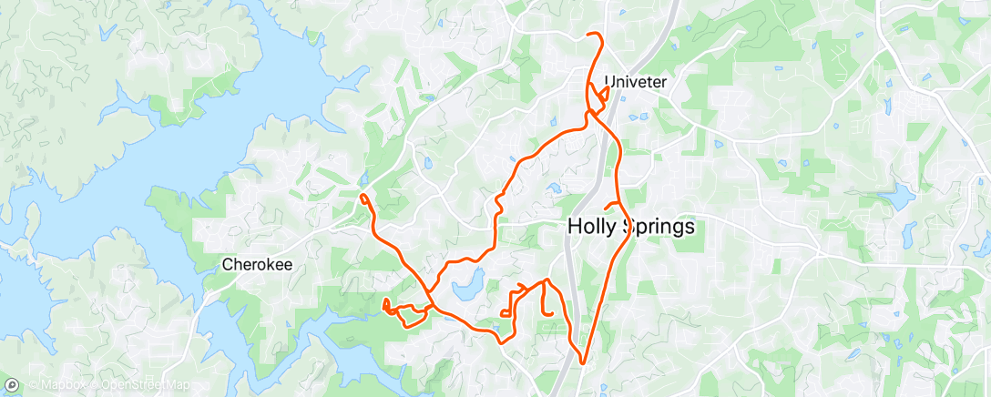 Map of the activity, Signed up for Blue Ridge 50K